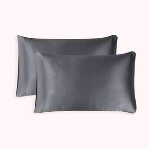 Charcoal Gray Essential Satin Pillowcases